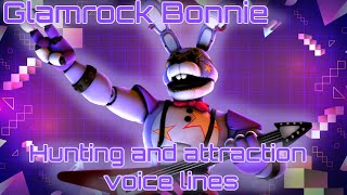 Five Night at Freddys Security Breach  Glamrock Bonnie ingame voice lines  Unofficial [upl. by Cassius]