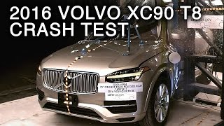 2016 Volvo XC90 T8 Side Pole Crash Test [upl. by Jo792]