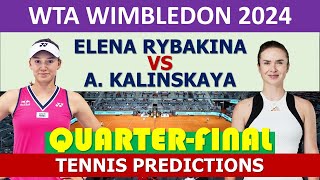 Elena Rybakina vs Elina Svitolina  Wimbledon 2024 [upl. by Rosaleen]