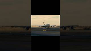 Fly By Wire A380X landing into Abu Dhabi  MSFS 4K microsoftflightsimulator aviation shorts [upl. by Eetsirhc926]