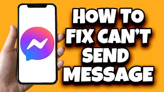 How To Fix Couldnt Send Message In Messenger iPhone 2023 [upl. by Mick]