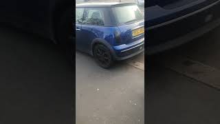 16 R50 Mini cooper with hornet catback exhaust and the wife killing the tyres [upl. by Danni]