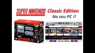 55  SNES CLASSIC EDITION NO PC COM 800 JOGOS [upl. by Ahsenat872]