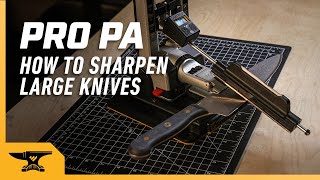 Large knife Sharpening on the Professional Precision Adjust [upl. by Bunting]