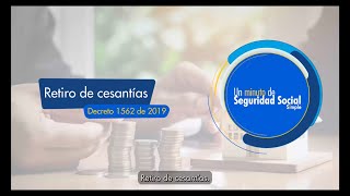 ¿Sabes cómo retirar tus cesantías [upl. by Nelyak]