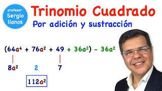 Factorización Trinomio Cuadrado Perfecto por adición y sustracción [upl. by Nnylatsyrc]