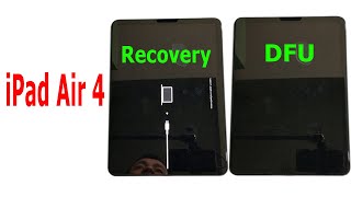 How to enter RECOVERY mode and DFU mode on iPad Air 4 [upl. by Ennayelhsa599]