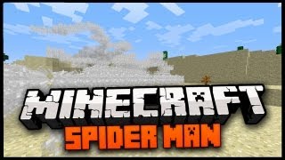 Minecraft Mod Spotlight SPIDER MAN MOD 116  WEB SLINGING ACTION [upl. by Aigil]