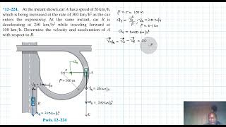 12–224 Kinematics of a Particle Chapter 12 Hibbeler Dynamics Benam Academy [upl. by Aljan]