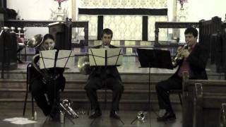 Scharres Divertimento for Brass Trio [upl. by Aleunam]