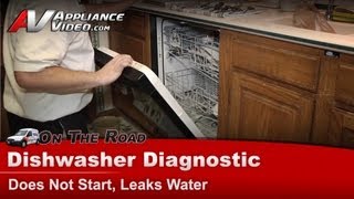 Whirlpool Dishwasher Repair  Does Not Start Leaks Water  Vent Housing Assembly [upl. by Schwing773]