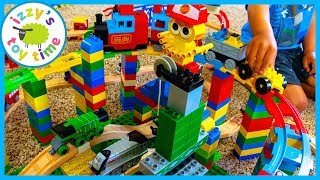 LEGO DUPLO THOMAS TRAIN TRACK WOAH Fun Toy Trains for Kids [upl. by Thamos947]