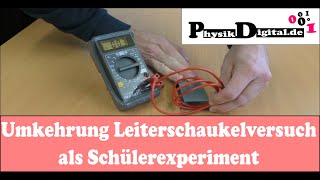 Umkehrung Leiterschaukelversuch als Schülerexperiment [upl. by Elrod]