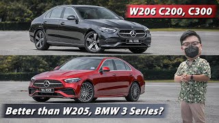 2022 MercedesBenz CClass W206 C200 and C300 review – from RM288k in Malaysia [upl. by Aiekal]