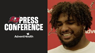 Tristan Wirfs amp Jalen McMillan Are Confident In Game Plan  Press Conferences  Tampa Bay Buccaneers [upl. by Asetal648]