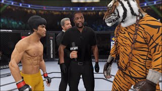 Bruce Lee vs Tiger Claw  EA Sports UFC 4  Epic Fight 🔥🐲 [upl. by Akiemehs190]