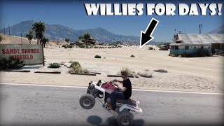 GTA 5 RP  RIDING WHEELIES ON BANSHES ABOUT DIED [upl. by Ynaffik]