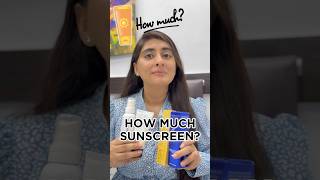 How much sunscreen to apply  How to apply sunscreen on face  How to use sunscreen dermatologist [upl. by Pazice]