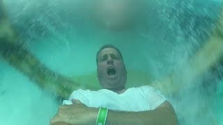 Dad on The Leap of Faith Slide Atlantis Paradise Island [upl. by Fidole]