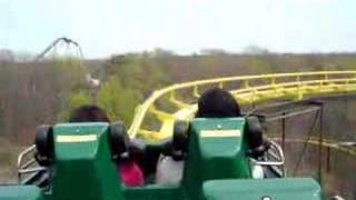 Upside down roller coaster takes six year old by surprise [upl. by Larrej]