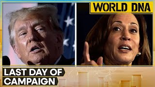 US Election 2024Trump Harris To Campaign In Pennsylvania  World DNA  WION [upl. by Cyrillus]