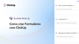 ClickUp  Formulários [upl. by Philoo300]