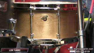 Video Demo Joyful Noise Legacy Flamed Birch 1ply Snare Drum 65x14 [upl. by Airotal]