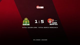 ROUND 1Futsal Golden Lions vs Futsal Benfica Rorschach17112024 [upl. by Burman]