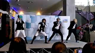 Froce livePoison kiss Cover dance by Quartet Knight  Sing555 cartoon Event 2018 [upl. by Yeltihw]