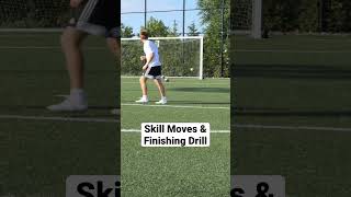 Skill Moves amp Finishing Soccer Drill ⚽️ [upl. by Kere]