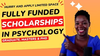 Get A Fully Funded Scholarship In PsychologyApply Today Limited Space [upl. by Padriac]