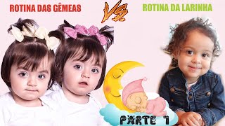 ROTINA DO SONO Gêmeas VS Lara com Rê Andrade  Jéssica e as Gêmeas [upl. by Nyrak992]