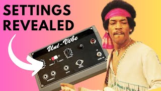 Ever wondered what Jimi Hendrixs exact UniVibe settings were [upl. by Maillil459]