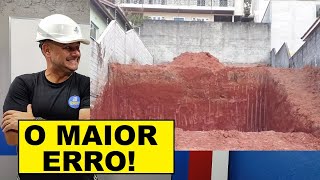 O MAIOR ERRO NAS FUNDAÇÕES DA OBRA [upl. by Aiuqet]