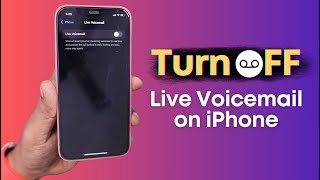 iPhone Live Voicemail 🔥 How to Turn it OFF [upl. by Nnaira]