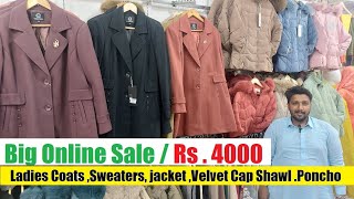 Ladies Coats Sweaters jacket Velvet Cap Shawl Winter Poncho RawalpindiIslamabad Pakistan 2025 [upl. by Ailisec179]