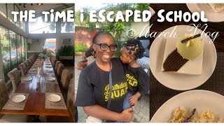 I Ran Away from School Two Weeks After Resuming March Vlog [upl. by Eitirahc]