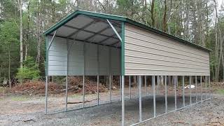 Carolina Carports 14X40 14H 3 men 4 hours [upl. by Nuli]