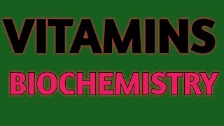 VITAMINS TOPIC IN BIOCHEMISTRY FOR RAJASTHAN PHARMACIST EXAM PREPARATION [upl. by Samford]