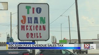 Tio Juan Pays Overdue Sales Tax  November 12 2024  News 19 at 4 pm [upl. by Kcirddahc]