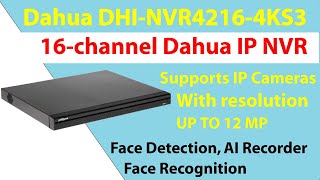 Dahua DHINVR42164KS3  Dahua 16 Channel NVR  NVR42164KS3 [upl. by Carree]