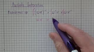 3 Partielle Integration  Herleitung der Formel [upl. by Asirrom]