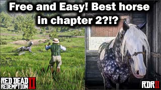 Free and Easy to get Missouri Fox Trotter in Chapter 2  Red Dead Redemption 2  RDR2 in 2021 Horse [upl. by Farhi]