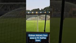 Oldham Athletic Fans singing Super Oldham OAFC OldhamAthletic FCHalifaxTown HalifaxTown [upl. by Dachi]