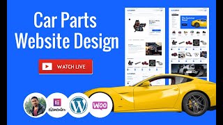 Auto Parts Website Design with WordPress Elementor Page Builder ✅ No Code Required  01 [upl. by Anerat]