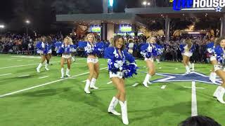 Dallas Cowboys Cheerleaders watch party performance 11623 north side view left side at Miller Lite [upl. by Enetsirk]