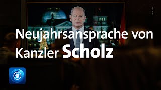 Neujahrsansprache von Kanzler Scholz [upl. by Yalcrab364]