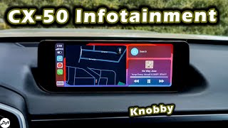 2024 Mazda CX50 – Infotainment Review  Apple CarPlay Android Auto Rotary Knob Screen [upl. by Euphemiah516]