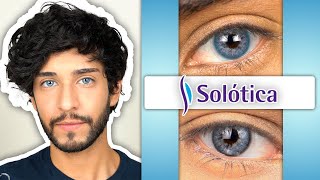 Natural Colors Safira VS Hidrocor Safira  Natural Blue Colored Contact Lenses Solotica [upl. by Ley]