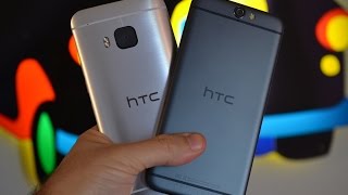 HTC A9 versus HTC M9 la comparativa di HDblog [upl. by Stanwood]